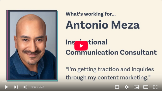 Why Antonio’s Getting Better Results from His Content This Year…