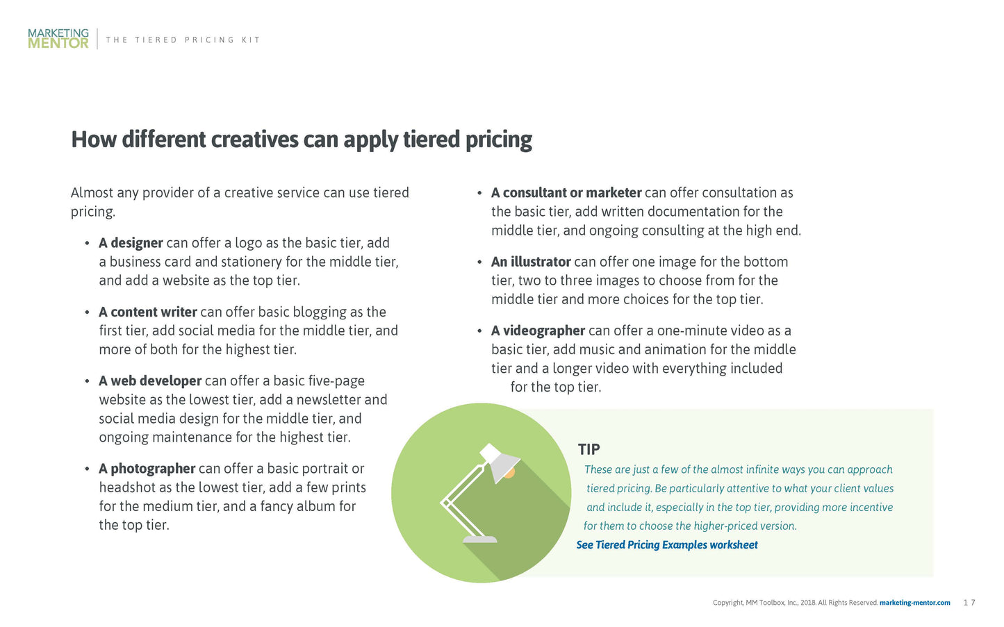 The Tiered Pricing Kit: How to Earn More on Every Project