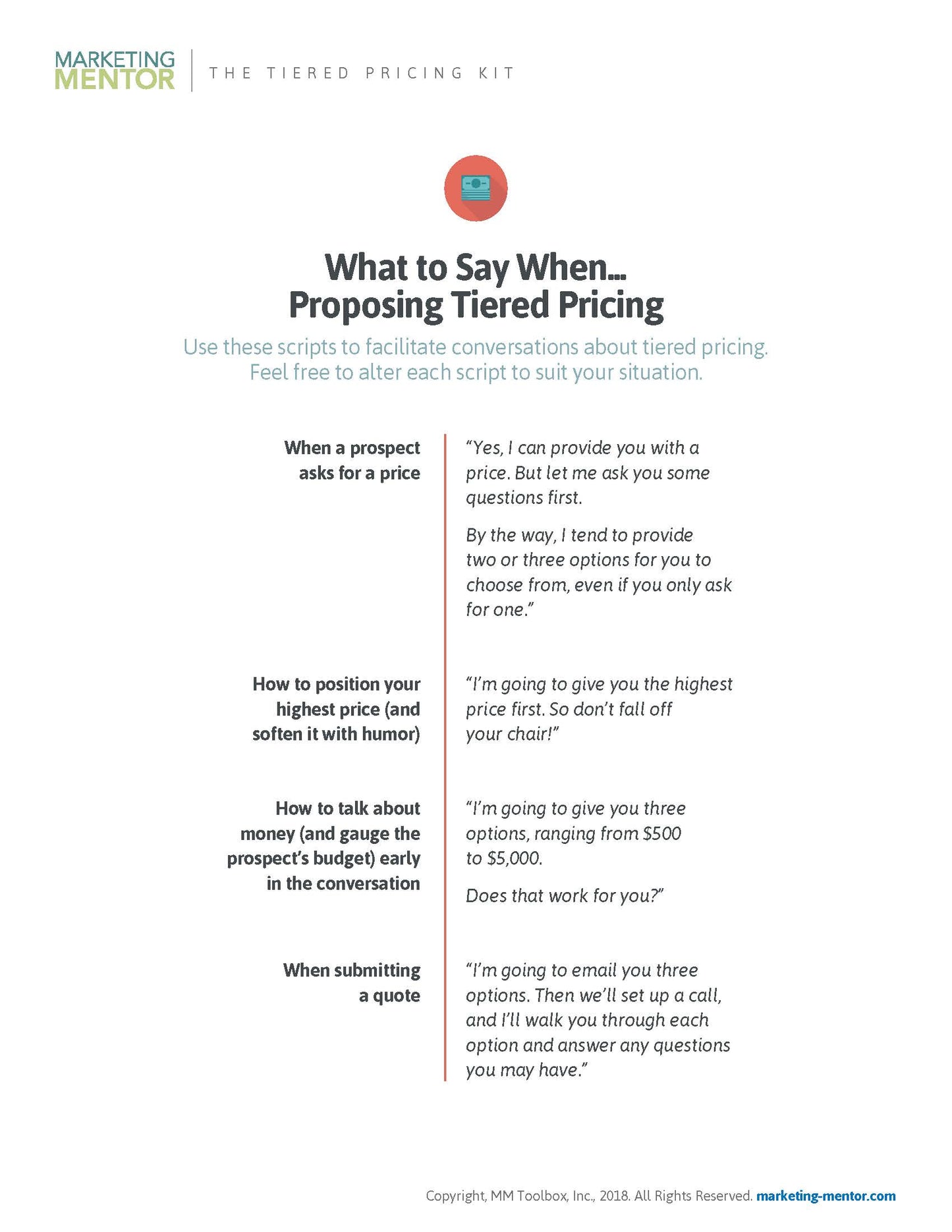 The Tiered Pricing Kit: How to Earn More on Every Project